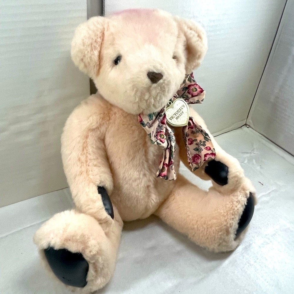 Vintage 1992 Gund Victoria secret Fluffy light pink Plush Collectible rare - Picture 13 of 14
